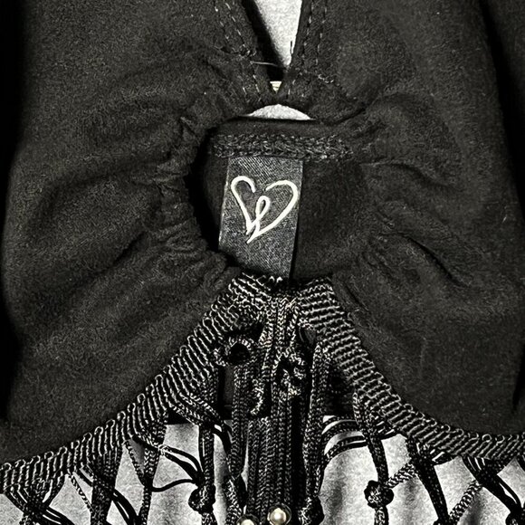 Windsor Fringe Top Size Small Fringe Festival Hippie Boho - Picture 5 of 8